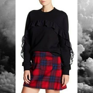 14th & Union Ruffle Inset Sweatshirt